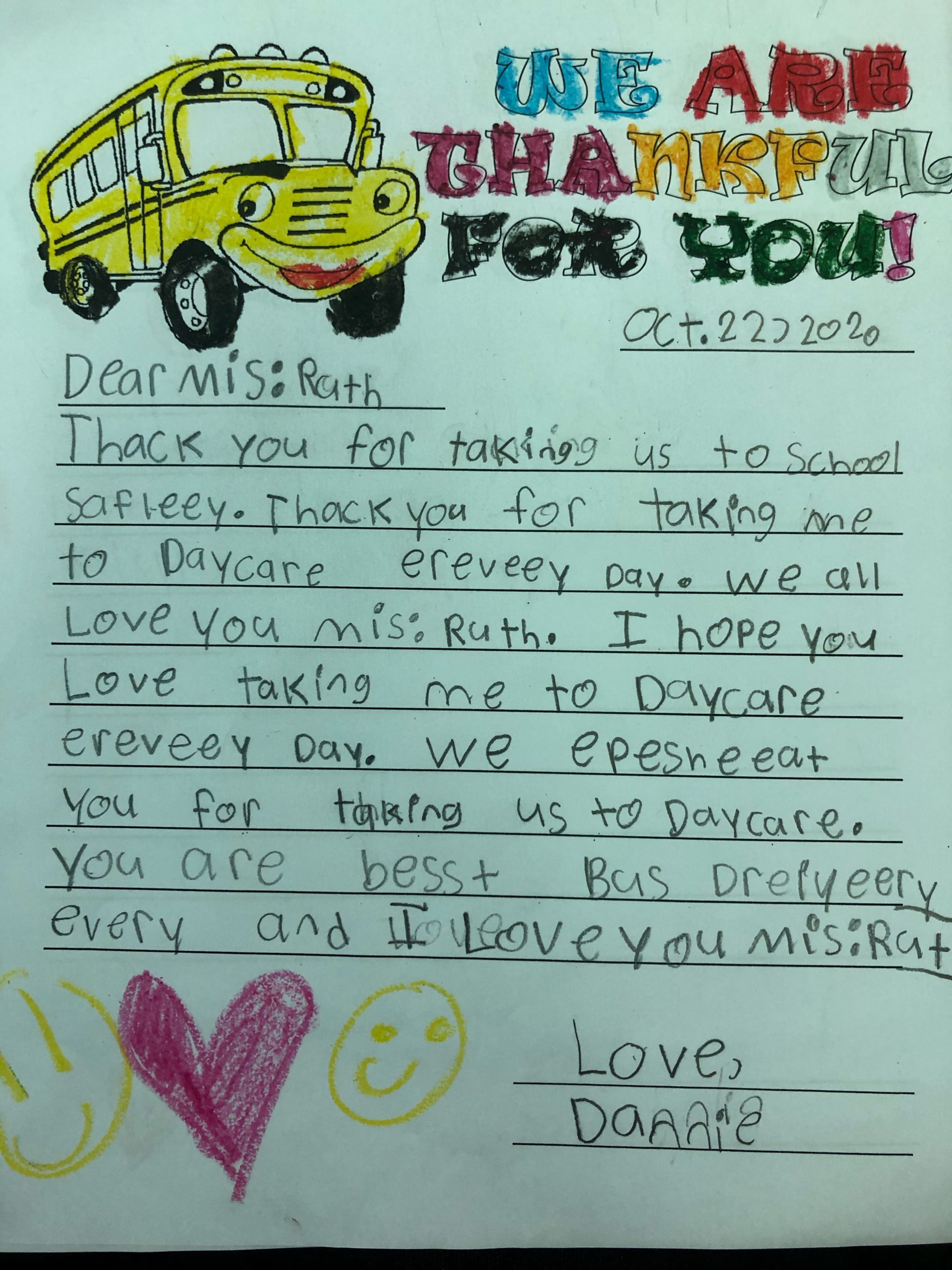UES 2nd Graders Show Appreciation To Bus Drivers Unity Elementary