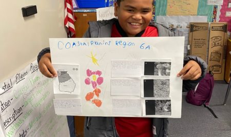 3rd Graders Present Regions of Georgia in Mrs. Bynum’s Science Class