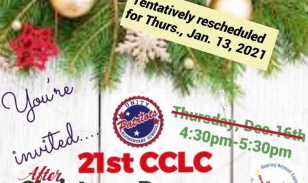 21st CCLC After School Rescheduled the Christmas Program and Numeracy Night- January 13th