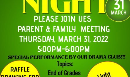 Parents of Patriots Meeting and Family Fun Night
