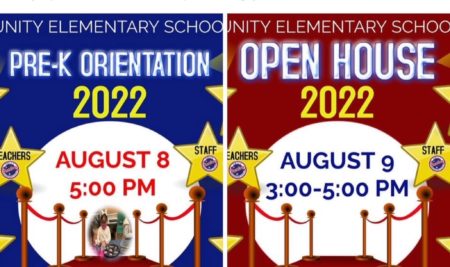 Welcome to Unity: PreK Orientation and Open House 2022-2023