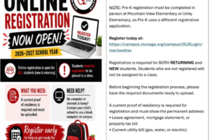 Online Registration Photo of Flyer FY27