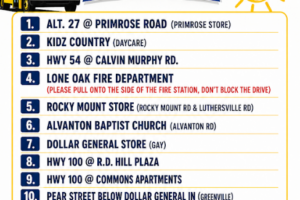 Summer FY26 Bus Stop Locations